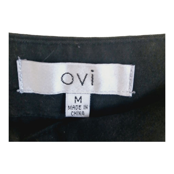 Ovi Black Sailor Pants High Waist Career Casual Trousers Medium‎ - Picture 3 of 4
